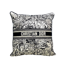 Load image into Gallery viewer, CHRISTIAN BLACK WORLD MOTIF PILLOW
