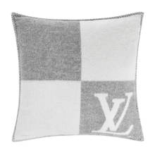 Load image into Gallery viewer, CUSTOM LV WOOL CHECKMATE THROW PILLOW
