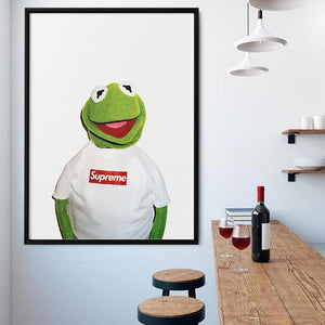 SUPREME "KERMIT THE FROG" WALL FRAME - THE PENTHOUSE THEORY SUPREME