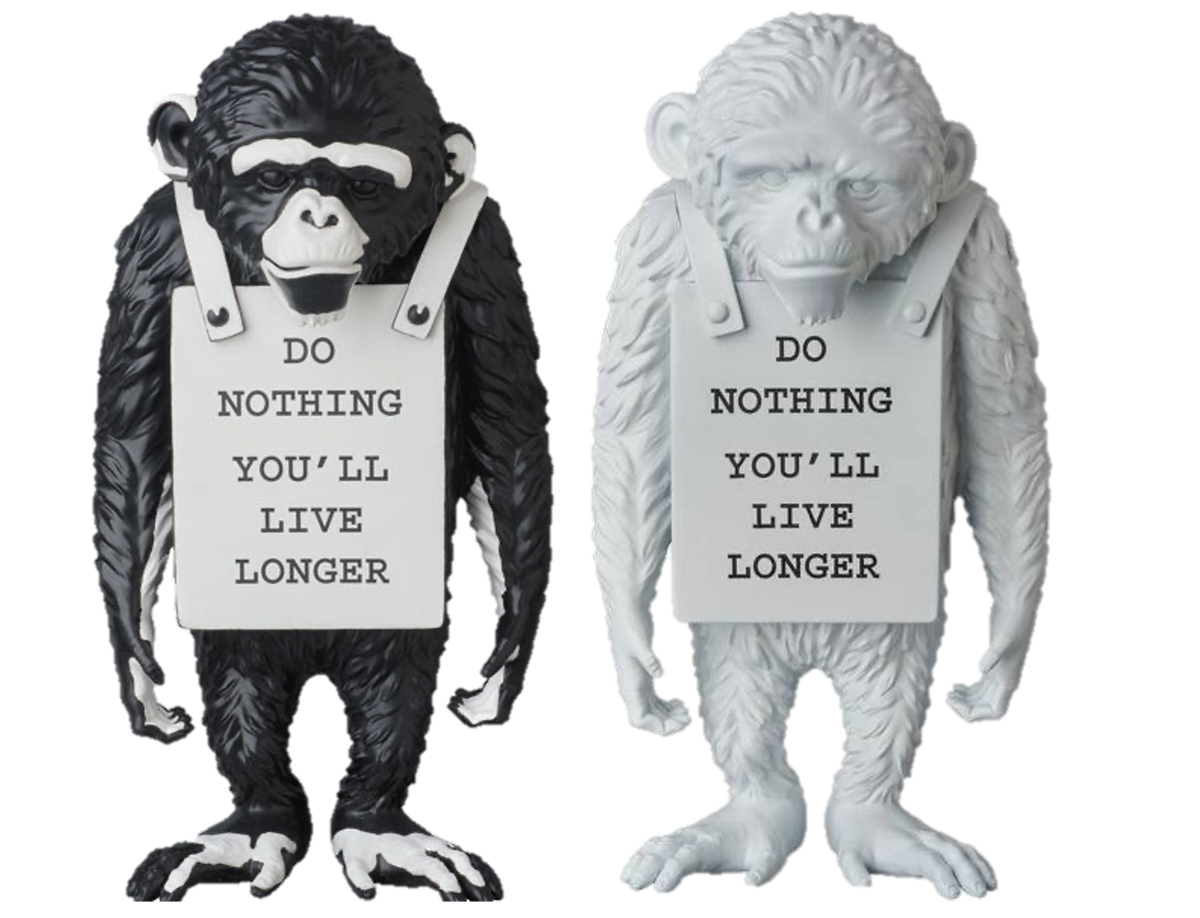 MONKEY SIGN（REVERSE Ver.）BANKSY Sculpture “Monkey sign” from Banksy - Dope! Gallery