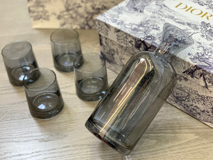 CHRISTIAN GLASS AND JAR SET