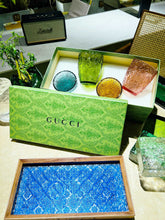 Load image into Gallery viewer, GUCCI GLASS AND TRAY SET
