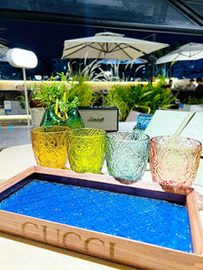 GUCCI GLASS AND TRAY SET
