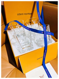 CUSTOM LV GLASS CUPS SET