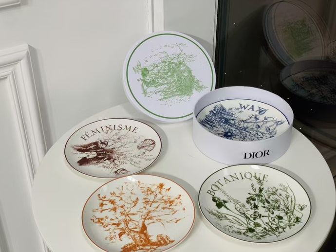 CHRISTIAN BOTANICAL FEMINISM PLATES SET