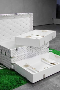 CUSTOM LV WHITE TRUNK