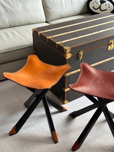 BURBERRY LEATHER STOOL