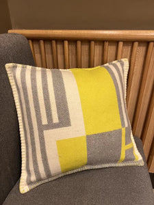 HERMES WOOL ITHAQUE THROW PILLOW