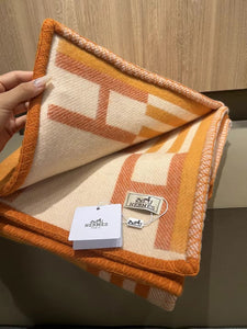 HERMES WOOL ITHAQUE THROW BLANKET