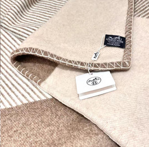 HERMES WOOL RIVIERA THROW BLANKET