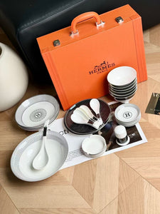 CUSTOM HERMES DINING TABLEWARE SET