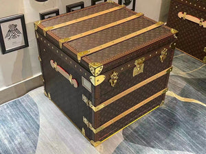 CUSTOM LV BROWN SQUARE TRUNK