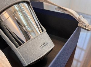 CUSTOM MONOGRAM STEEL MUG WITH SHOULDER STRAP