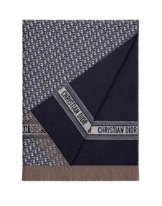OBLIQUE WOOL THROW BLANKET