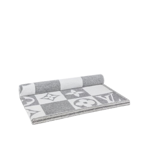 CUSTOM GREY CHECKERED THROW BLANKET