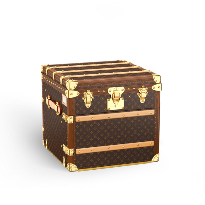 CUSTOM LV BROWN SQUARE TRUNK