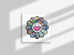 MURAKAMI PASTEL COLOR FLOWERS WALL FRAME