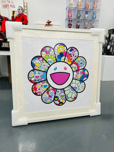 MURAKAMI PASTEL COLOR FLOWERS WALL FRAME