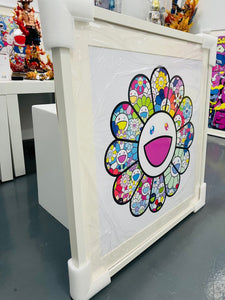 MURAKAMI PASTEL COLOR FLOWERS WALL FRAME