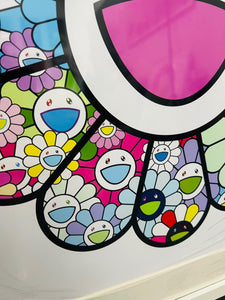 MURAKAMI PASTEL COLOR FLOWERS WALL FRAME