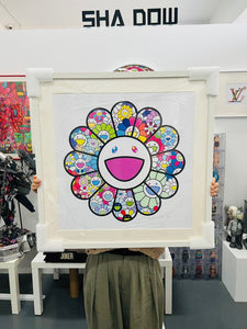 MURAKAMI PASTEL COLOR FLOWERS WALL FRAME