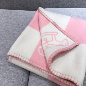 HERMES WOOL ADADA AVALON BABY THROW BLANKET