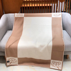 HERMES WOOL ADADA AVALON BABY THROW BLANKET