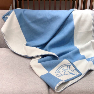 HERMES WOOL ADADA AVALON BABY THROW BLANKET