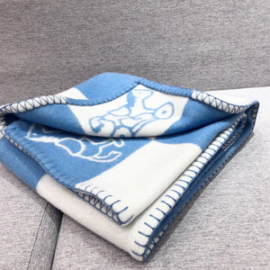 HERMES WOOL ADADA AVALON BABY THROW BLANKET