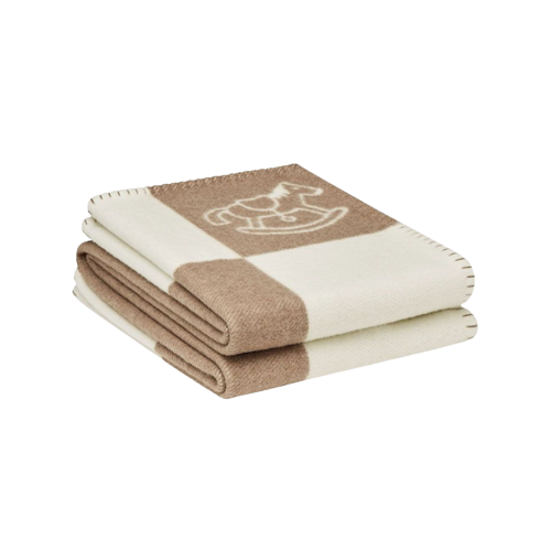 HERMES WOOL ADADA AVALON BABY THROW BLANKET