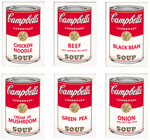 ANDY WARHOL CAMPBELL SOUP WALL FRAME - THE PENTHOUSE THEORY ANDY WARHOL