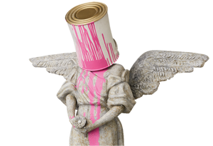 PINK ANGEL FIGURINE
