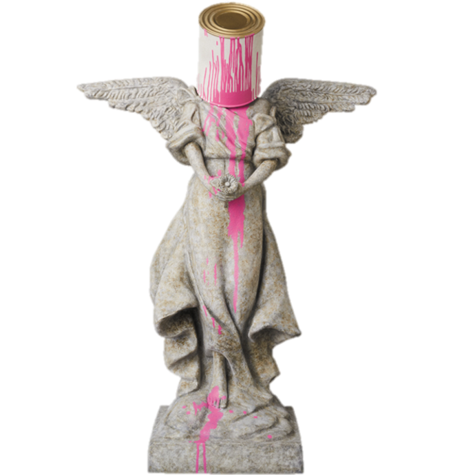 PINK ANGEL FIGURINE